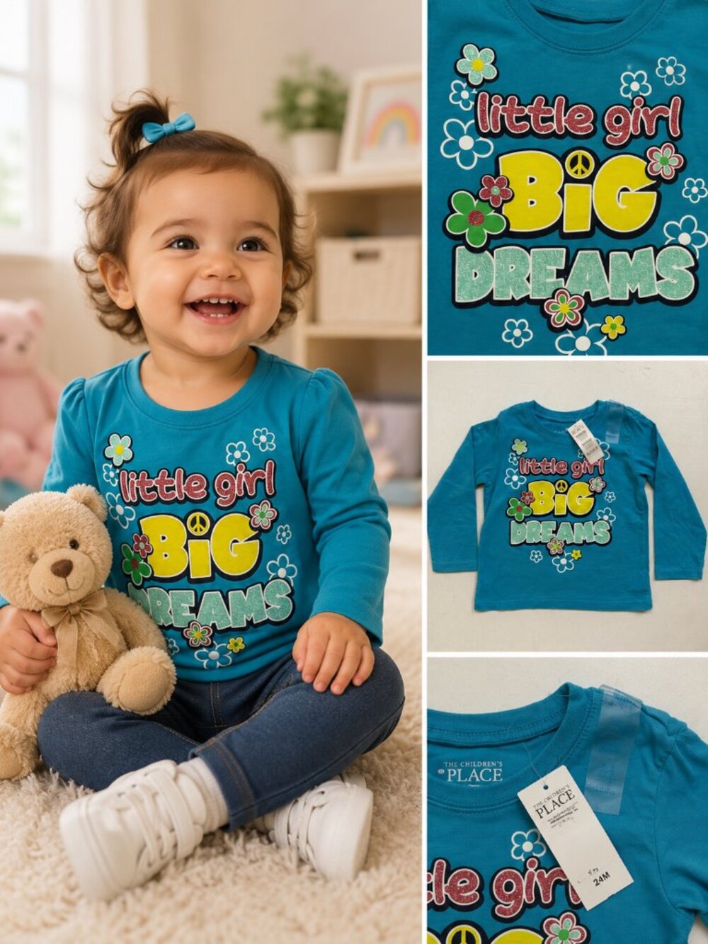 The Children’s Place Girl’s Blue Long Sleeve Tee